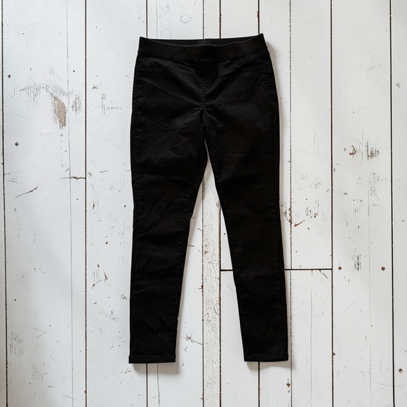 No Boundaries Pants - No Boundaries Black Pinstripe Skinny Pants Size L 11/13 Pull-On Stretch Career W